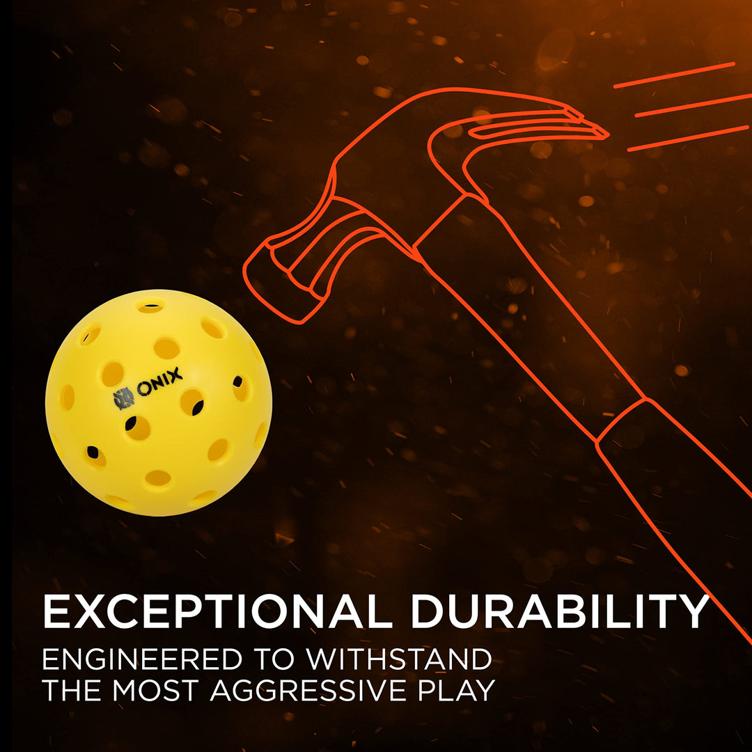 ONIX Pickleball Outdoor Pickleballs Pure 2 Durable and 