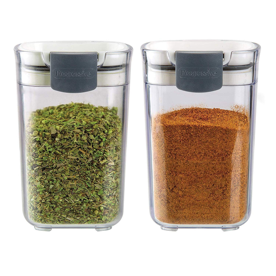 PKS-410 Prepworks ProKeeper Seasoning Keeper Spice Airtight Food Storage Containers, Clear (2 Pack)