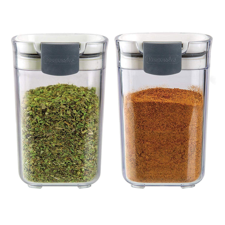 PKS-410 Prepworks ProKeeper Seasoning Keeper Spice Airtight Food Storage Containers, Clear (2 Pack)