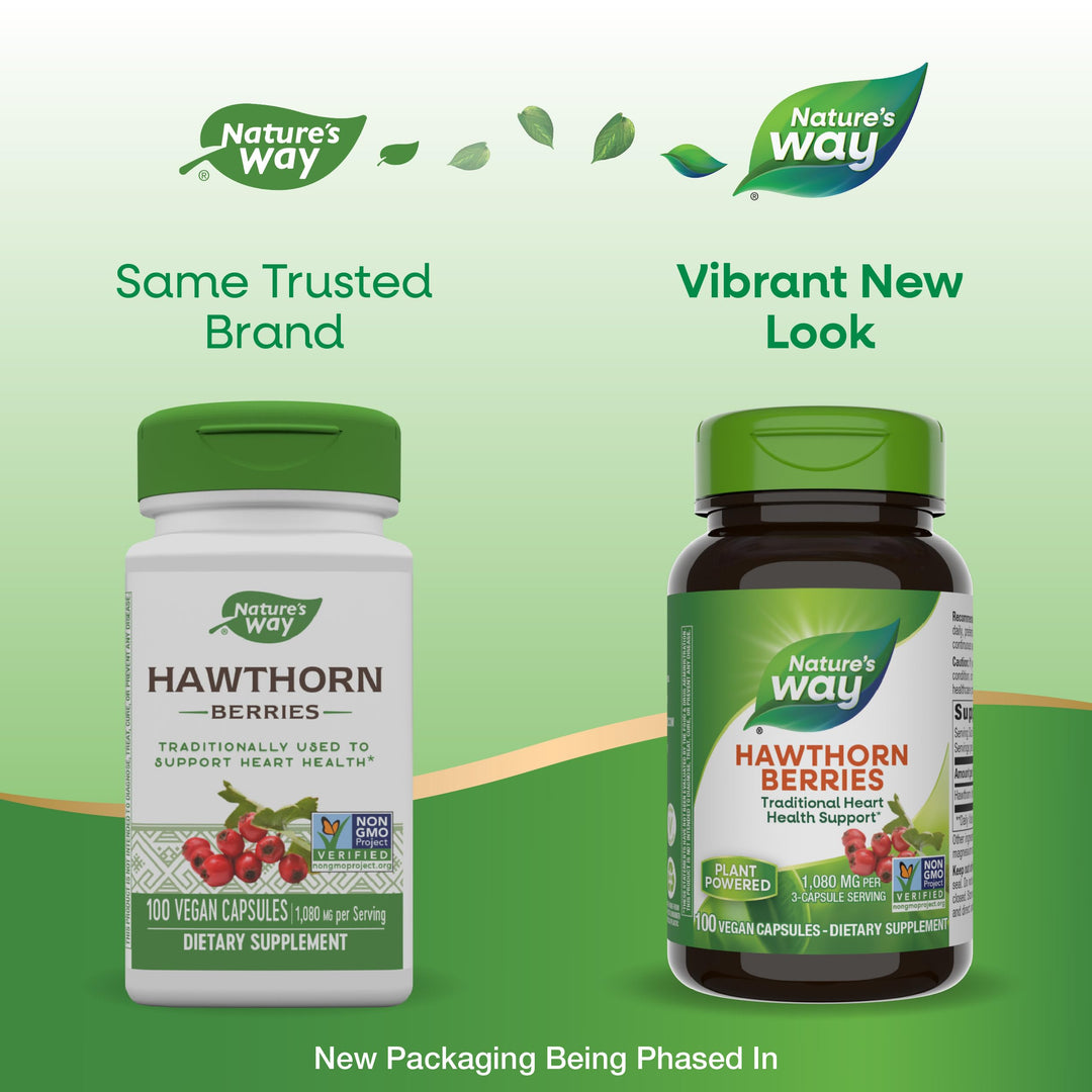 Nature&#39;s Way Herbal Hawthorn Berries, Tradition