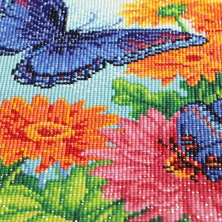 EOBROMD Diamond Painting Butterfly, Diamond Painting Kits for Adults Diamond Dots for Adults Diamond Art Painting Flowers Bead Art Kit for Adults Diamond Butterfly Diamond Painting 12x16 Inch