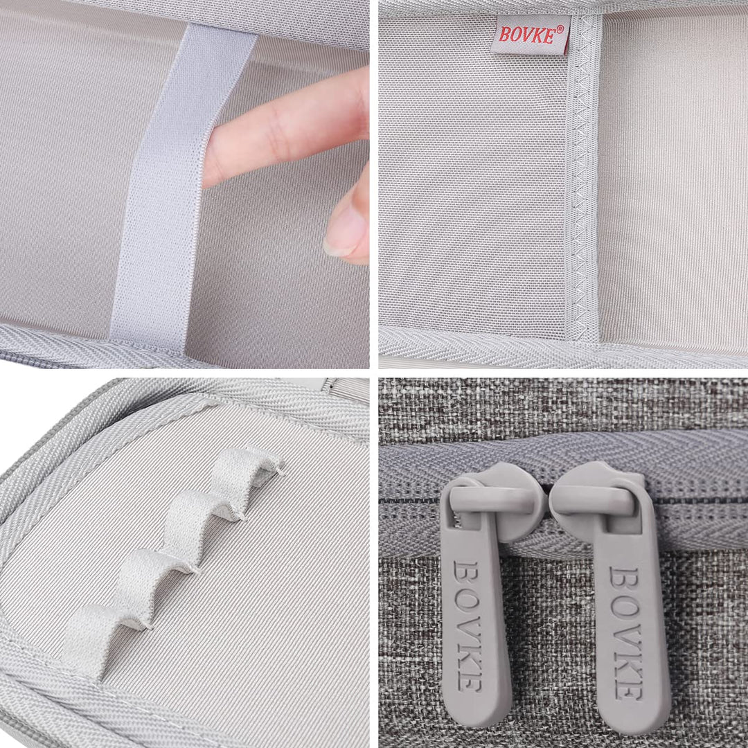 Stethoscope Case Compatible with 3M Littmann Classic III, Lightweight II S.E, Cardiology IV Diagnostic, MDF Acoustica Deluxe Stethoscope, Extra Room for Taylor Percussion Hammer, Volcanic Grey