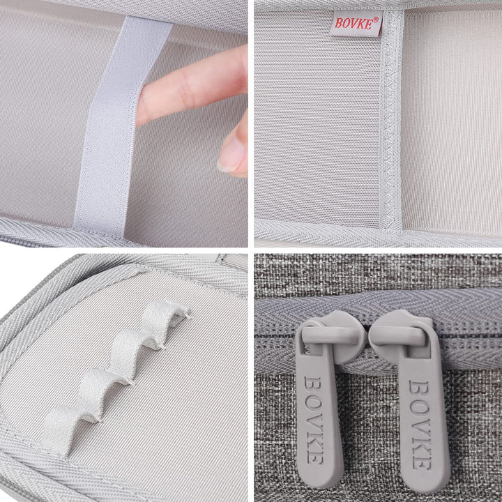 Stethoscope Case Compatible with 3M Littmann Classic III, Lightweight II S.E, Cardiology IV Diagnostic, MDF Acoustica Deluxe Stethoscope, Extra Room for Taylor Percussion Hammer, Volcanic Grey