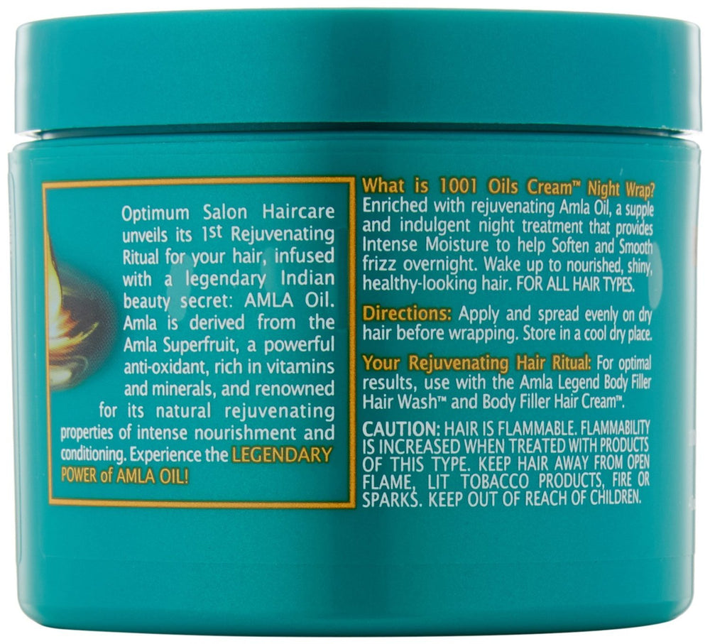 Softsheen Carson Optimum Amla Legend 1001 Oils Cream Night Wrap, 4 Oz.