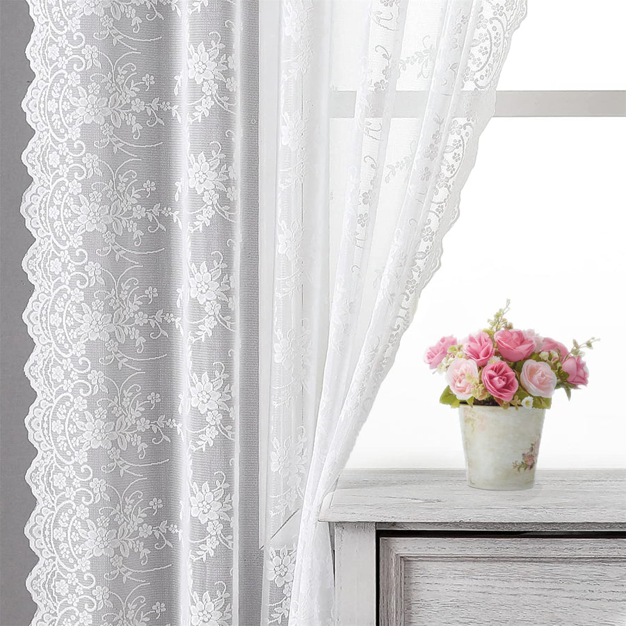 Kotile Lace Curtains 84 Inches Long - Country Branch Fl