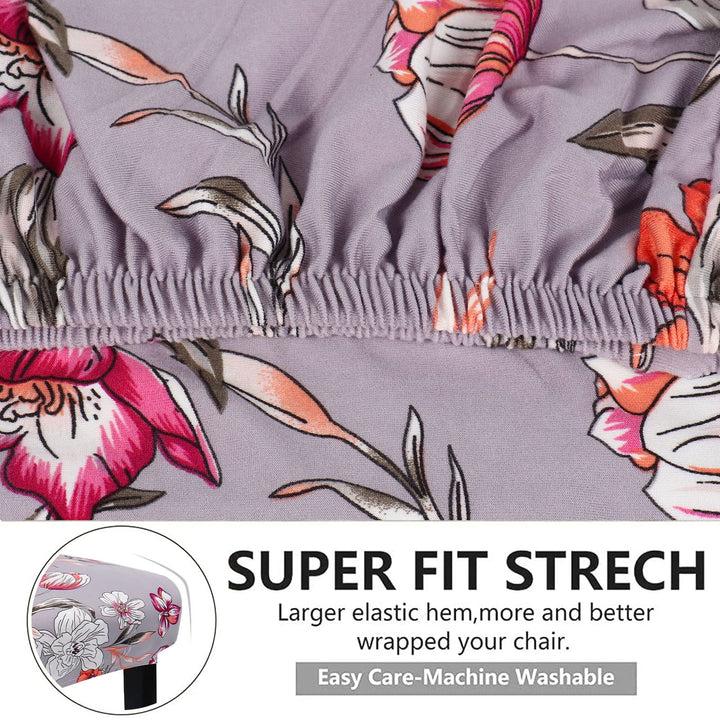 Stretchy Dining Chair Covers, XL/Oversized Removable Wa