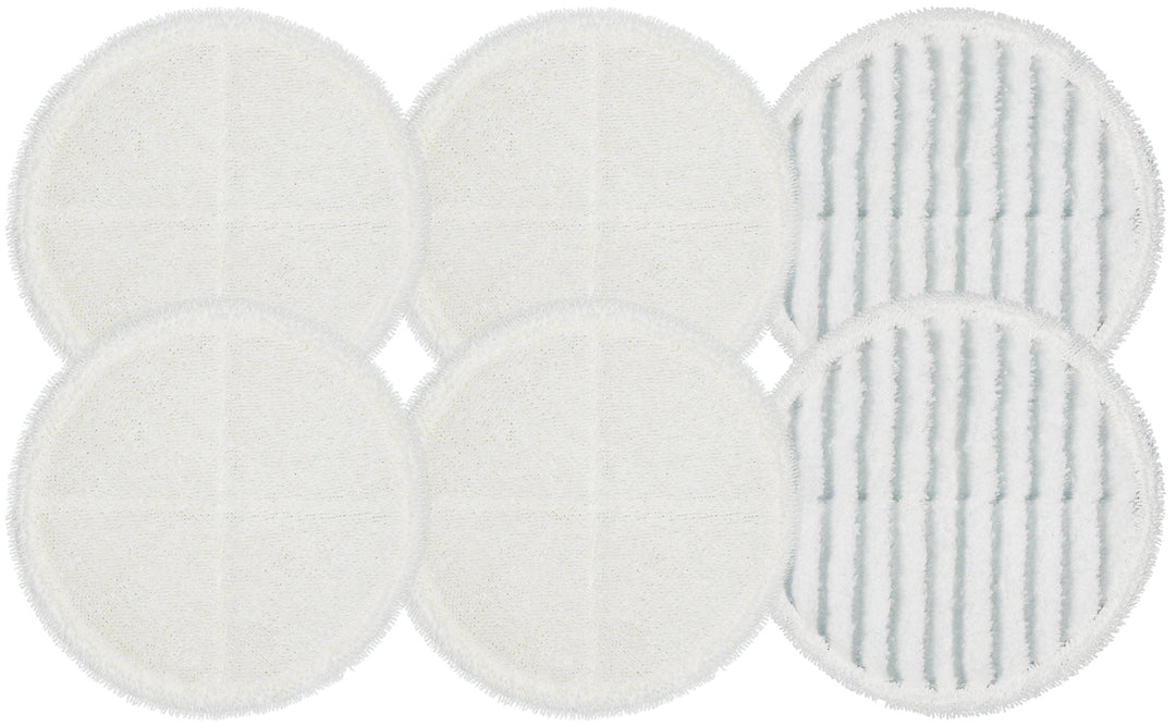 2124 Replacement Pads, Compatible with Bissell Spin-Wave Hard Floor Cleaner Powered Rotating Mop 2039 Series, 2307, 2315A, Part # 2124 (6 - Pack (4 Soft Pads + 2 Scrubby Pads))