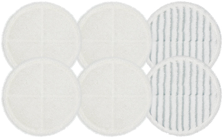 2124 Replacement Pads, Compatible with Bissell Spin-Wave Hard Floor Cleaner Powered Rotating Mop 2039 Series, 2307, 2315A, Part # 2124 (6 - Pack (4 Soft Pads + 2 Scrubby Pads))