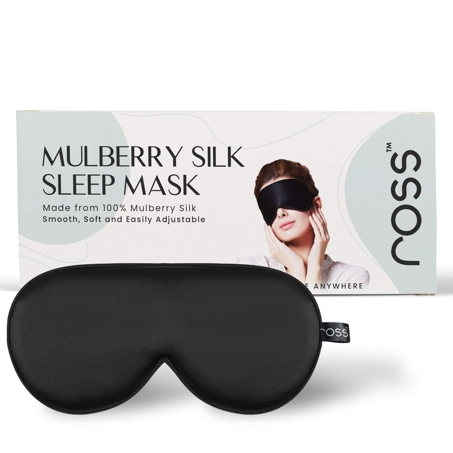 Ross 100% Mulberry Silk Sleep Mask Eye Mask, Super Smoo
