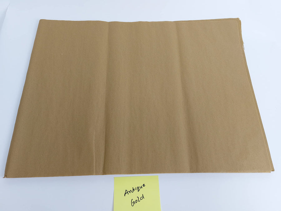 Antique Gold Tissue Paper 15 Inch X 20 Inch - 100 Sheet