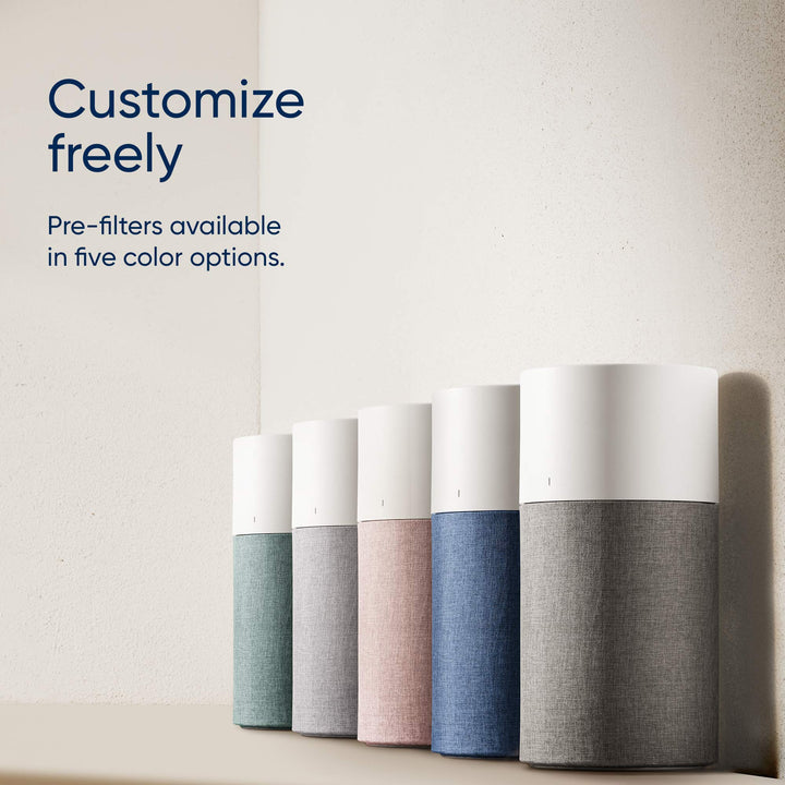 BLUEAIR Blue Pure 311 Auto Light Pink Pre-Filter, Washable Fabric Traps Pollen, Pet Hair &amp; Dust, Archipelago Sand