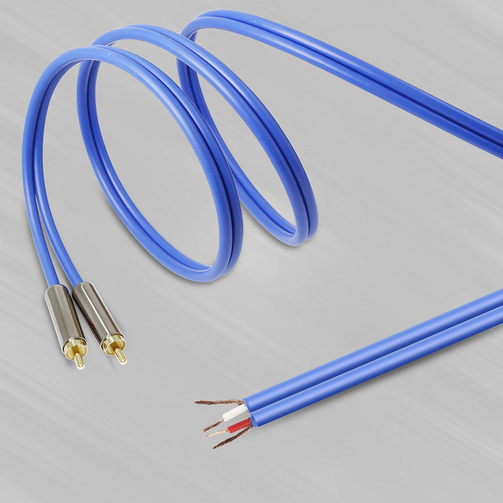 MEIRIYFA Speaker Cable to RCA Plug, 2RCA Speaker Wire B