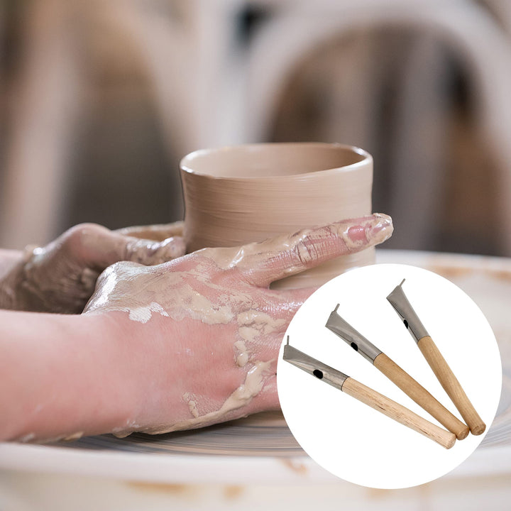 Pottery Batik Printing Pen for Painting Drawing on Fabric Cloth Clay Tool Pack of 3