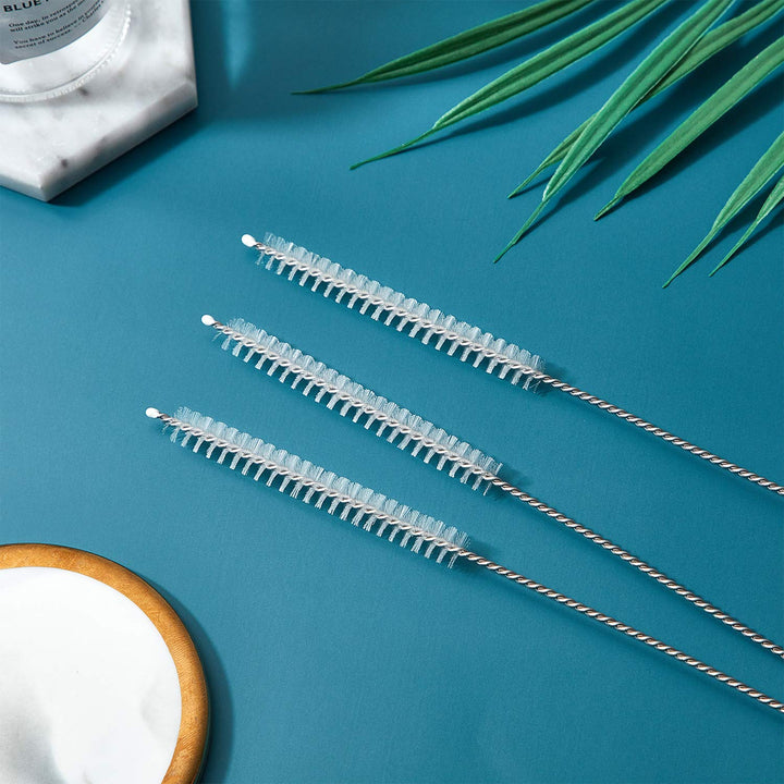 4 Pieces Feeding Tube Brushes, Long Pipe Cleaners Straw Cleaning Brushes, 32 Inches Long with Soft Nylon Bristles Head, Suitable for Cleaning Feeding Tubes