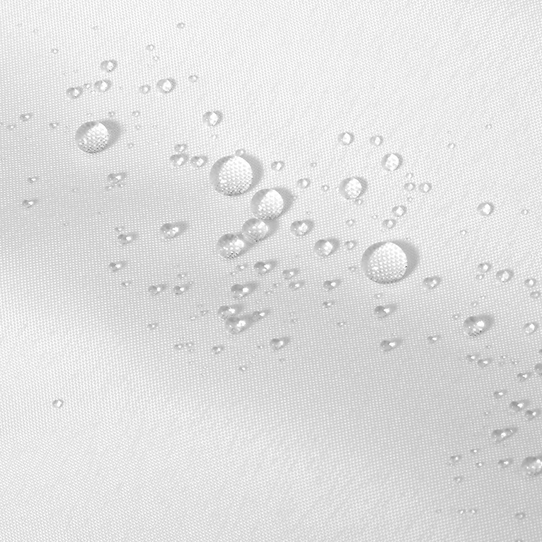 Stall Fabric Shower Curtain Liner Waterproof - 42 x 72, Soft &amp; Lightweight Stall Size Shower Curtain with Magnets, Machine Washable - 42x72, White