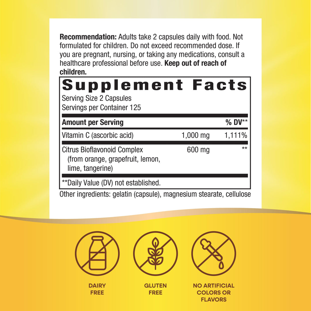 Nature&#39;s Way Vitamin C with Bioflavonoids, Immu