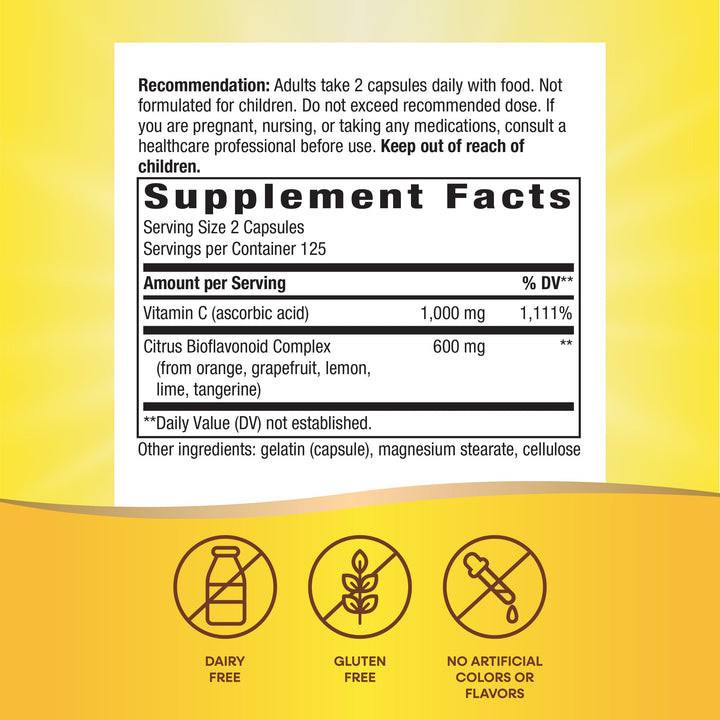 Nature&#39;s Way Vitamin C with Bioflavonoids, Immu