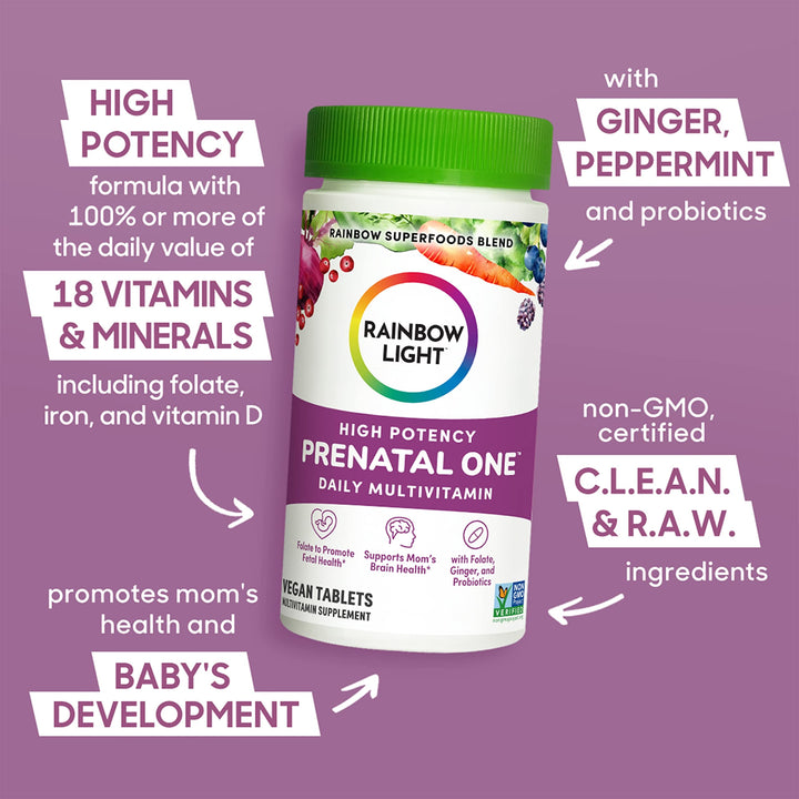 Rainbow Light High-Potency Prenatal One Multivitamin, P