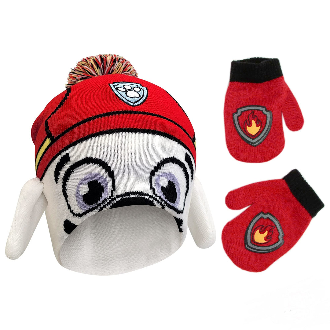 Nickelodeon Boys Winter Hat And Mittens Set, Paw Patrol