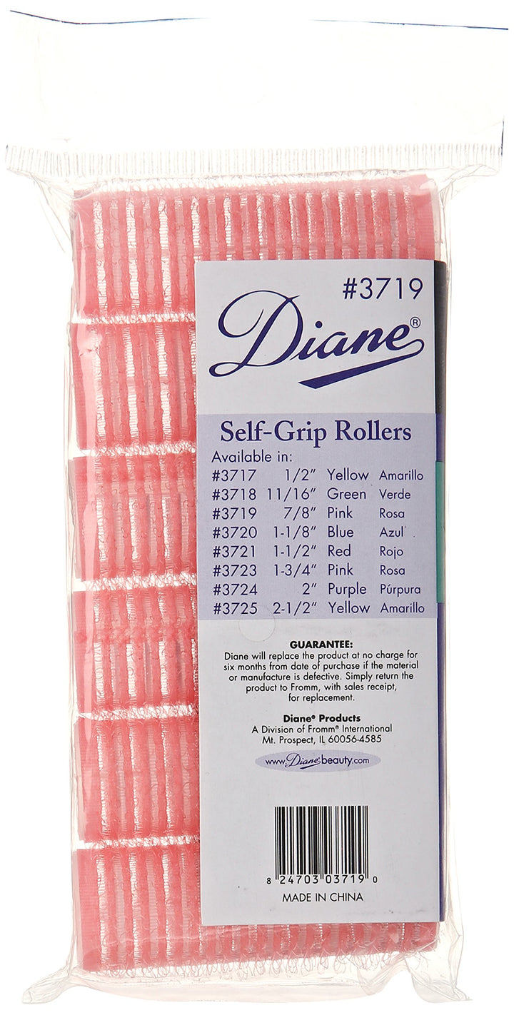 Pink, 7/8&#39;&#39; : DIANE Self-Grip Rollers 7/8&#39;&#39; Pink 6-Pack (Model:3719), Vented base allows fast drying, Self-adhering rollers, No pins or clips needed