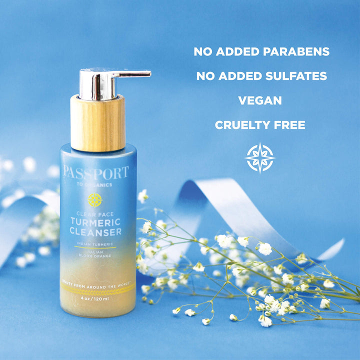 Clear Face Turmeric Cream Cleanser - Paraben Free - Organic