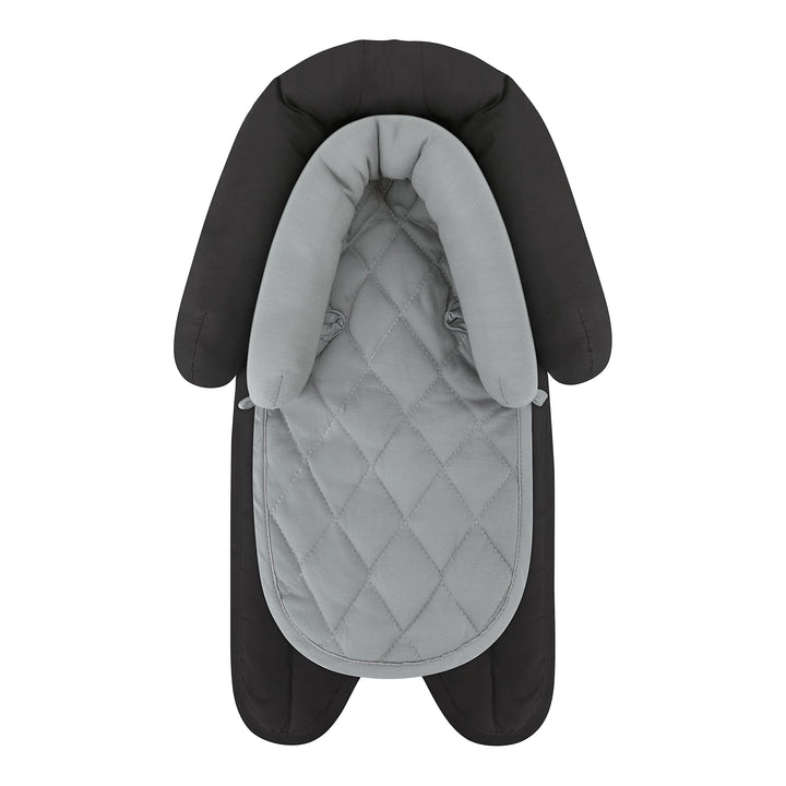 Pro Goleem Car Seat Head Support Infant, Soft Infant Car Seat Insert, 2 in 1 Carseat Head Support for Newborn, Perfect for Car Seat, Stroller, Swing, Bouncer, Gray and Black