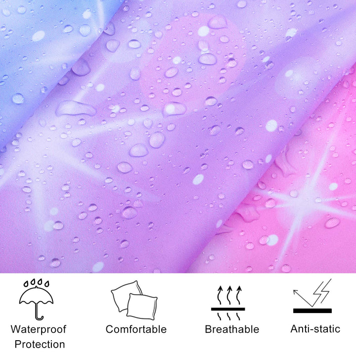 Kids Haircut Cape, Unicorn Salon Barber Cape Hair Stylist Cover, Waterproof Hairdresser Apron for Child Boys Girls, 47x39 Extra Long Hair Cutting Apron with Clip Closure (Unicorn)