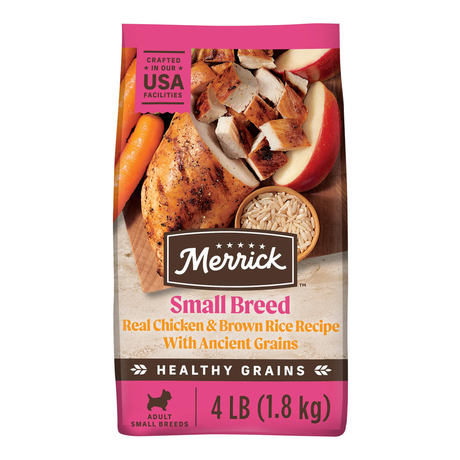 Healthy Grains Premium Dry Dog Food For Small Dogs, Wholesome and Natural Kibble, Small Breed Recipe - 4.0 lb. Bag