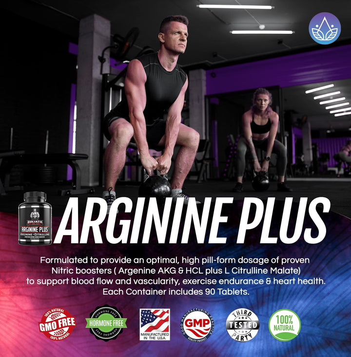 Dr. Emil&#39;s ARGININE Plus - L Arginine + L Citrulline - 2500 MG High Dose NO Booster Tablets - Nitric Oxide Supplement for Vascularity and Heart Health (Arginine AAKG and Citrulline Malate 2:1)