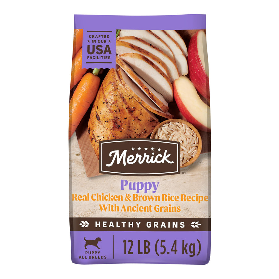Healthy Grains Premium Dry Dog Food, Wholesome And Natural Kibble For Healthy Digestion, Puppy Recipe - 12.0 lb. Bag