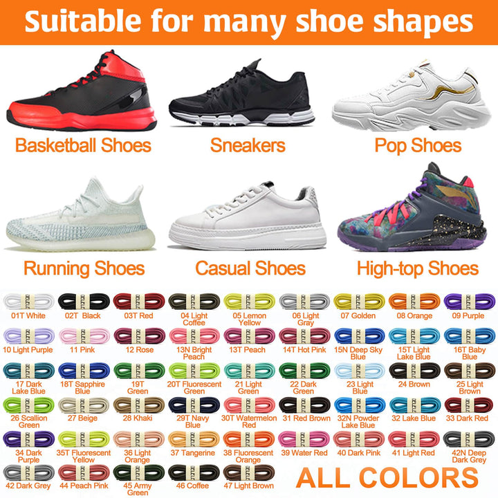 2 Pair Oval Shoes laces Half Round 1/4 Athletic Shoelaces Shoe Strings Light Purple-39 inch