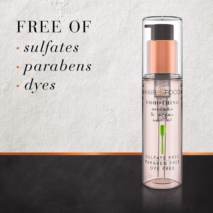 Sulfate Free Dye Free Smoothing Treatment Argan and Avocado, Hair Oil, 3.2 Fl Oz