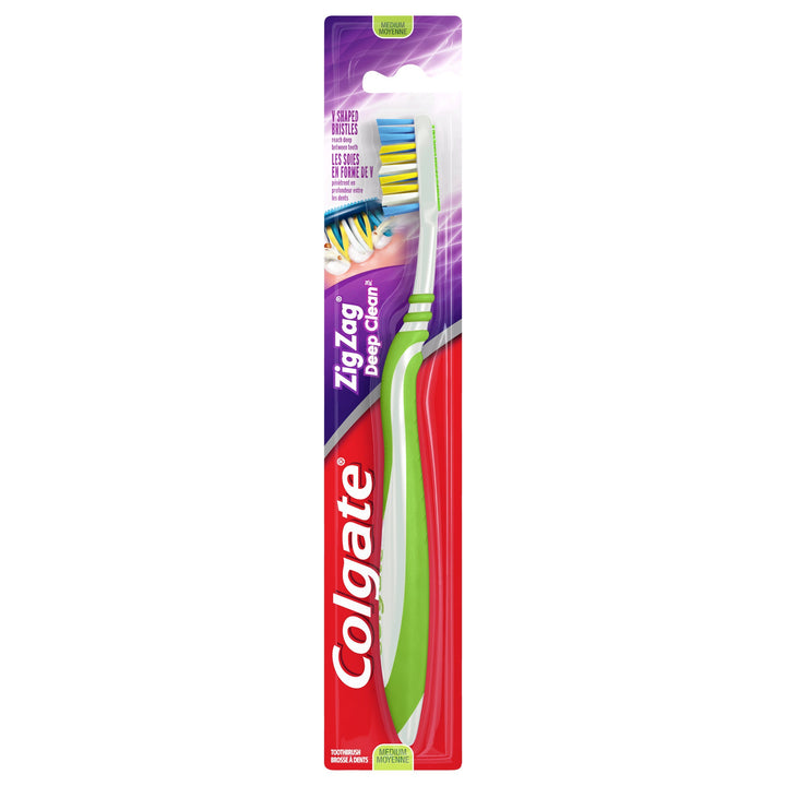 Colgate Zig Zag Deep Clean Toothbrush, Medium (6 Pack)