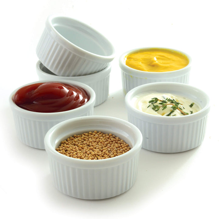 Norpro Porcelain Ramekins, 3oz (White, 258) - Set of 6