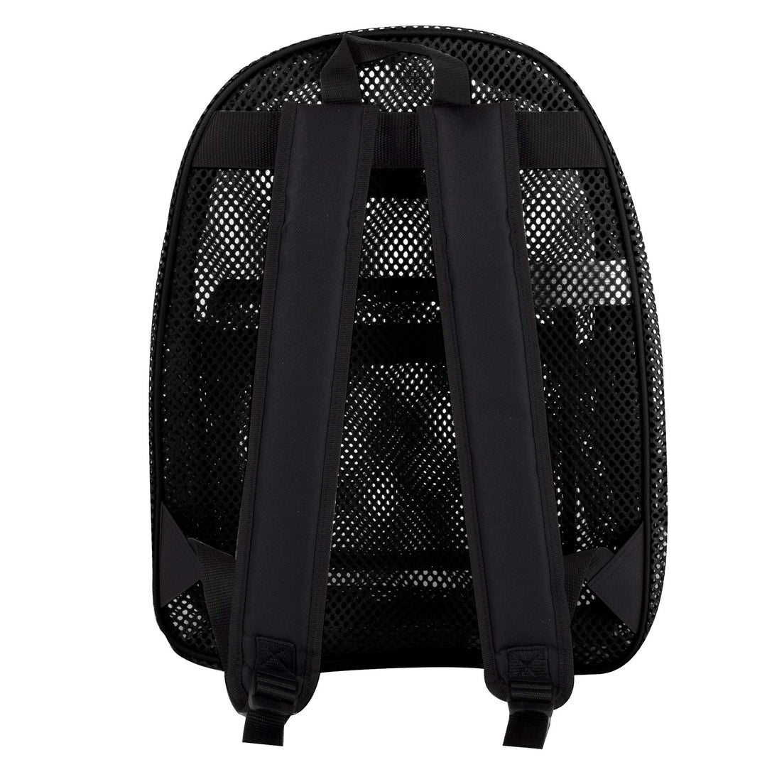 Mesh Backpacks for Kids, Adults, School, Beach, and Travel, Colorful Transparent Mesh Backpacks with Padded Straps