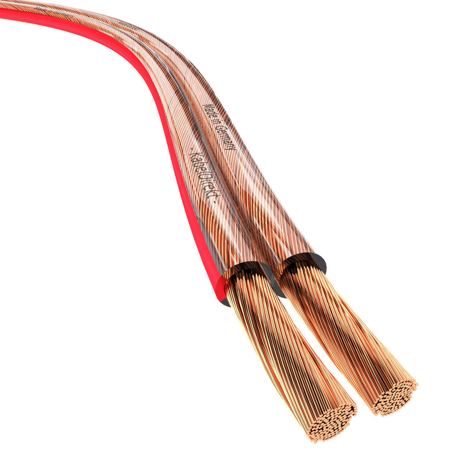 KabelDirekt – Pure Copper Stereo Audio Speaker Wire &am