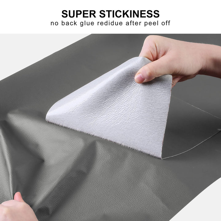 Leather Repair Patch for Furniture, 4 x 63 Self Adhesive Leather Repair Kit Vinyl Repair Tape for Car Seat Sofa Jackets Couches Chair Medium Grey