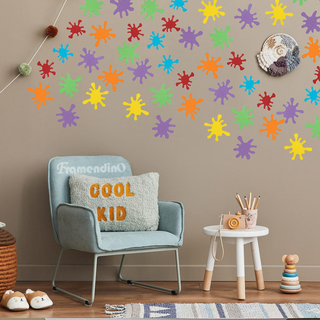 , 200 Pieces Paint Splatter Confetti Party Decorations