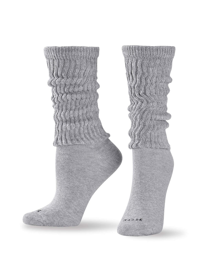 Women&#39;s Slouch Socks 3 Pair Pack, White/Light Charcoal Heather/Black, One Size