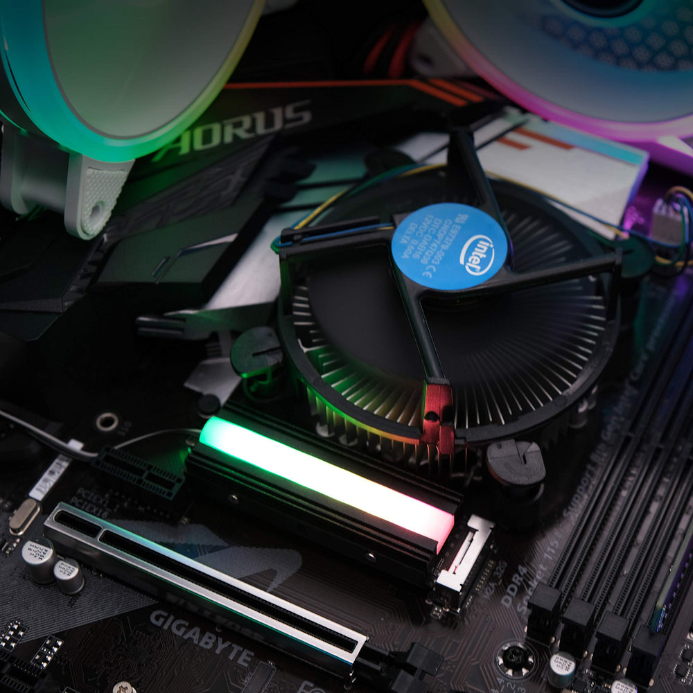 EZDIY-FAB 5V ARGB SATA NVMe NGFF M.2 Heatsink SSD Coole