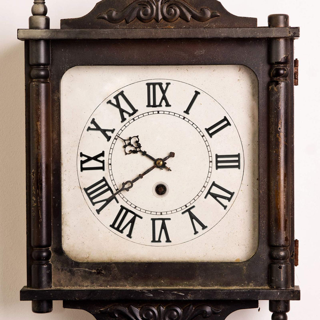 9 Pieces Clock Numbers Kits Clock Mechanism Clock Kits Roman Numerals Including Arabic Number and Roman Number DIY Digital Clock Numbers for Replacement Repairing Clock Accessories