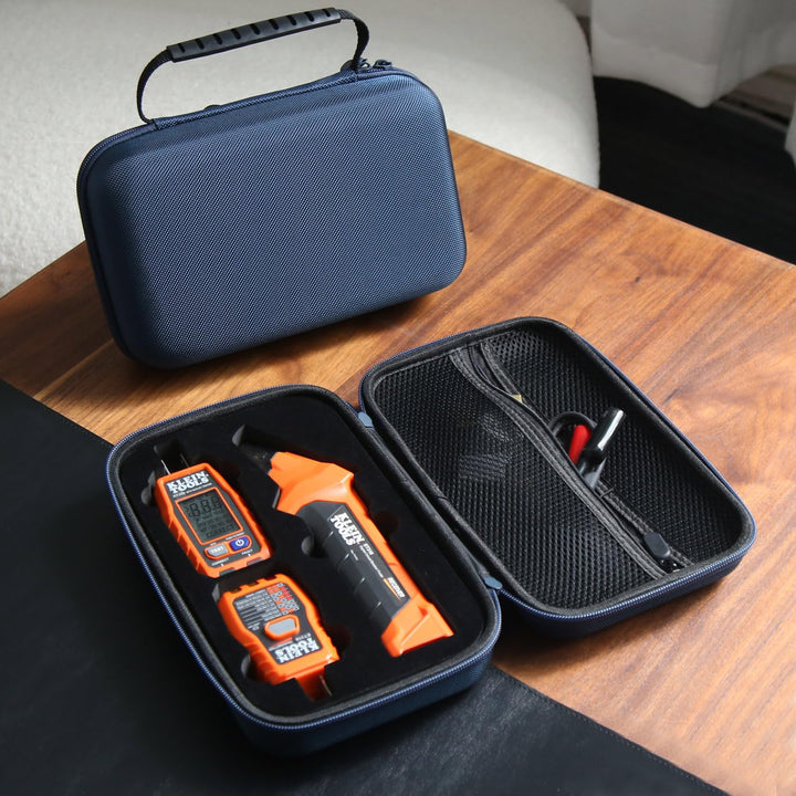Case Compatible with Klein ET310 Tool AC Circuit Breaker Finder and RT250, Electrical Tools Bag storage Organizer with Zipper Mesh Pocket for Integrated GFCI Outlet Tester and Accessories (Box Only)