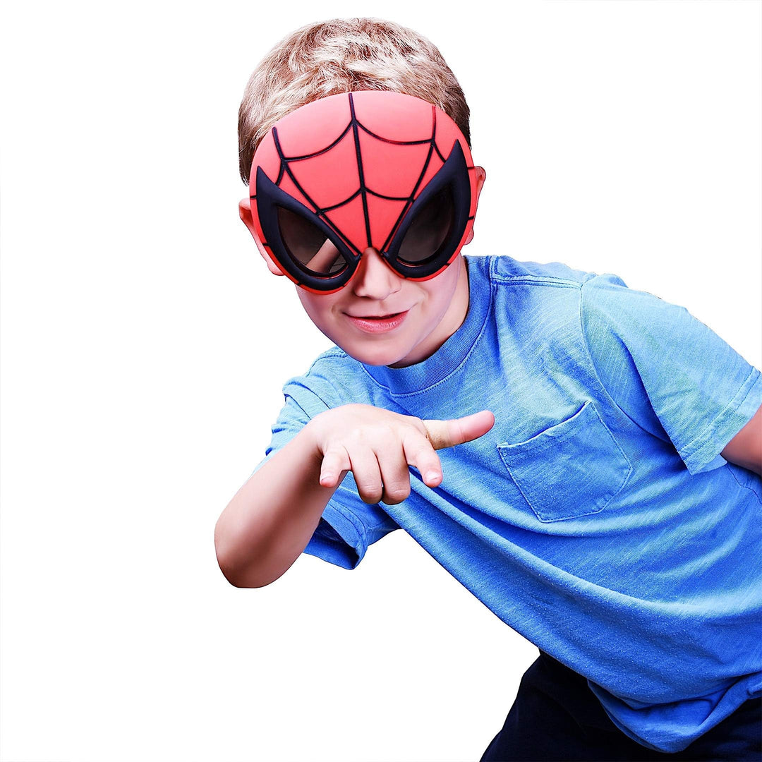 Marvel Official Spider-Man Sunglasses | Full Mask Costume Accessory | One Size Fits Most