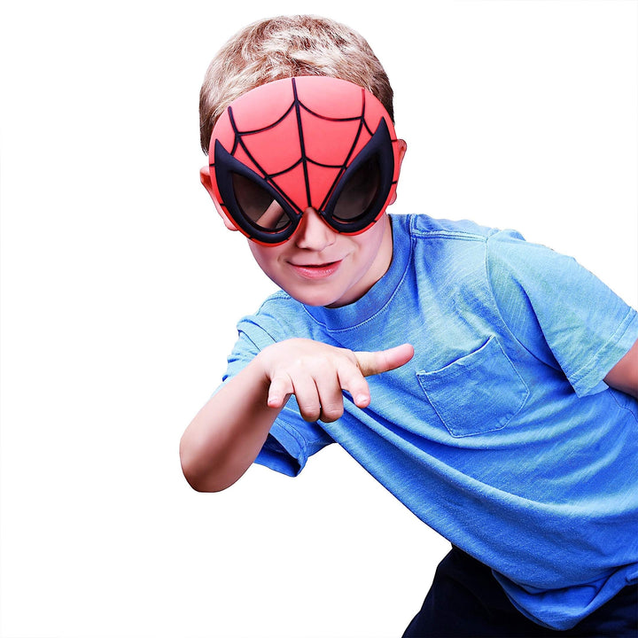 Marvel Official Spider-Man Sunglasses | Full Mask Costume Accessory | One Size Fits Most
