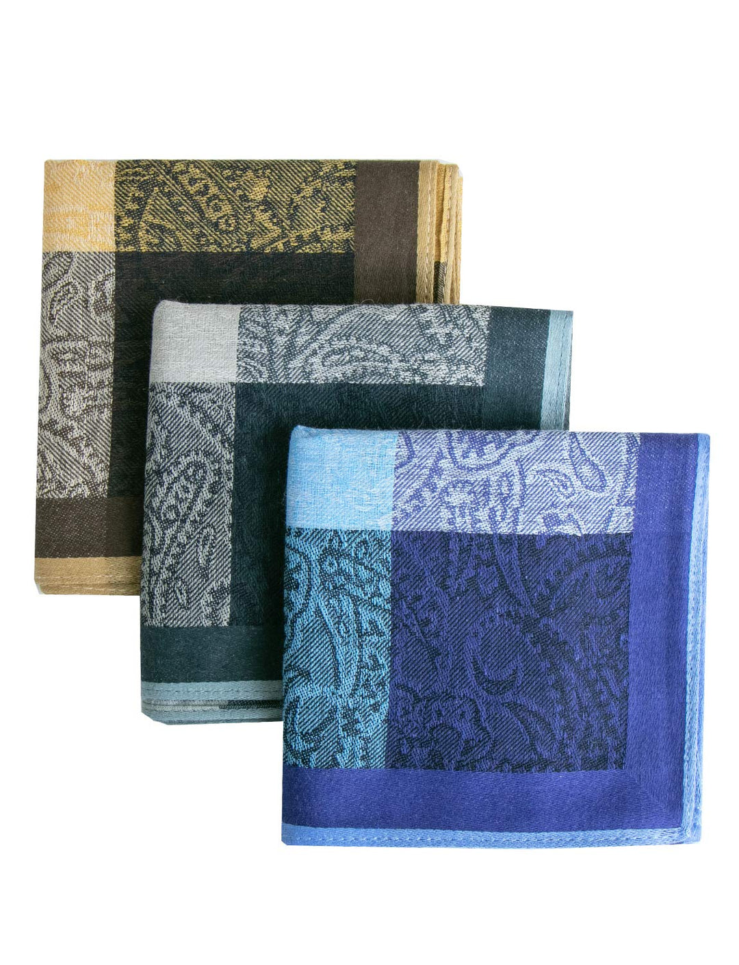 La Closure Men&#39;s 100 Cotton Handkerchiefs 6 Pack