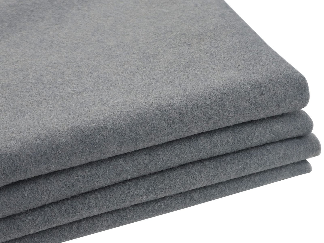Picheng Solid Color 36x54(91cm x 137cm) Soft Felt Fabric Sheets 1.4mm Thick, 1 Yard Soft Nonwoven Fabric Sheets Suitable for Sewing and Handmade DIY Craft Projects (Grey)