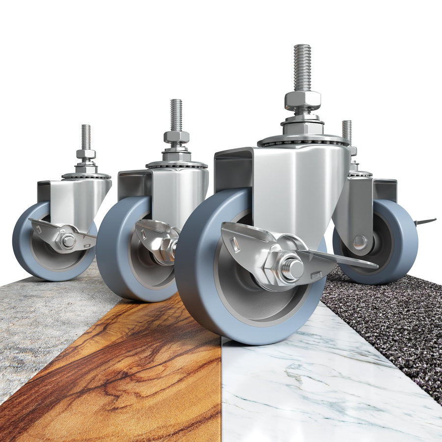 Caster Wheels, Casters, Casters Set Of 4, Stem Casters,