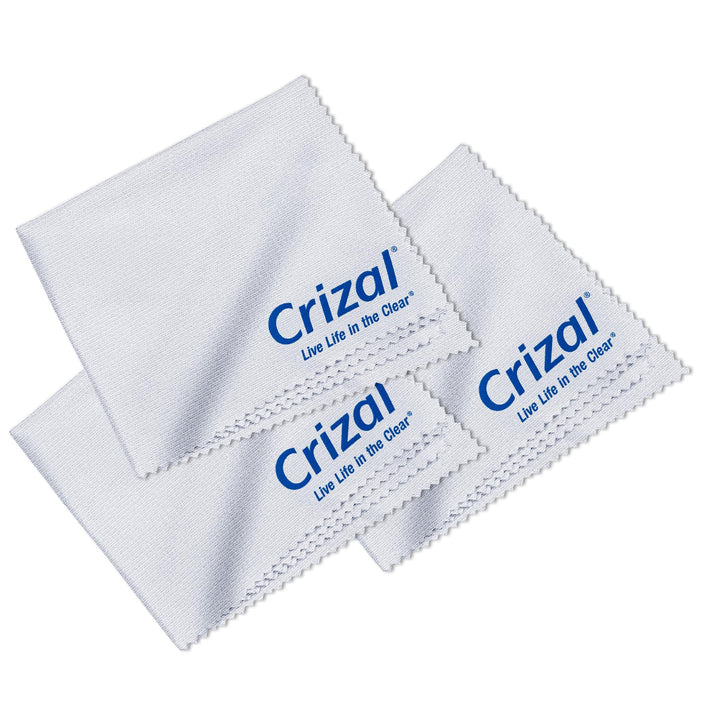 Crizal Microfiber Cleaning Cloth for Glasses, 3 Pack | 