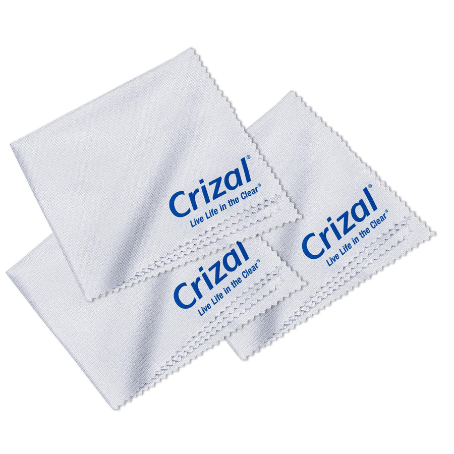 Crizal Microfiber Cleaning Cloth for Glasses, 3 Pack | 