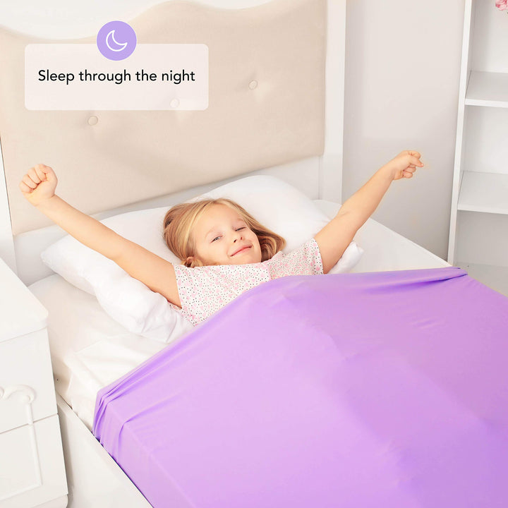 Sensory Compression Blanket | Lycra Bed Sheet for Kids & Adults | Deep Relaxing Feeling, Release Oxytocin | Helps with SPD, Anxiety, ADHD, Autism and More | Breathable, Cool & Stretchable | Queen Size